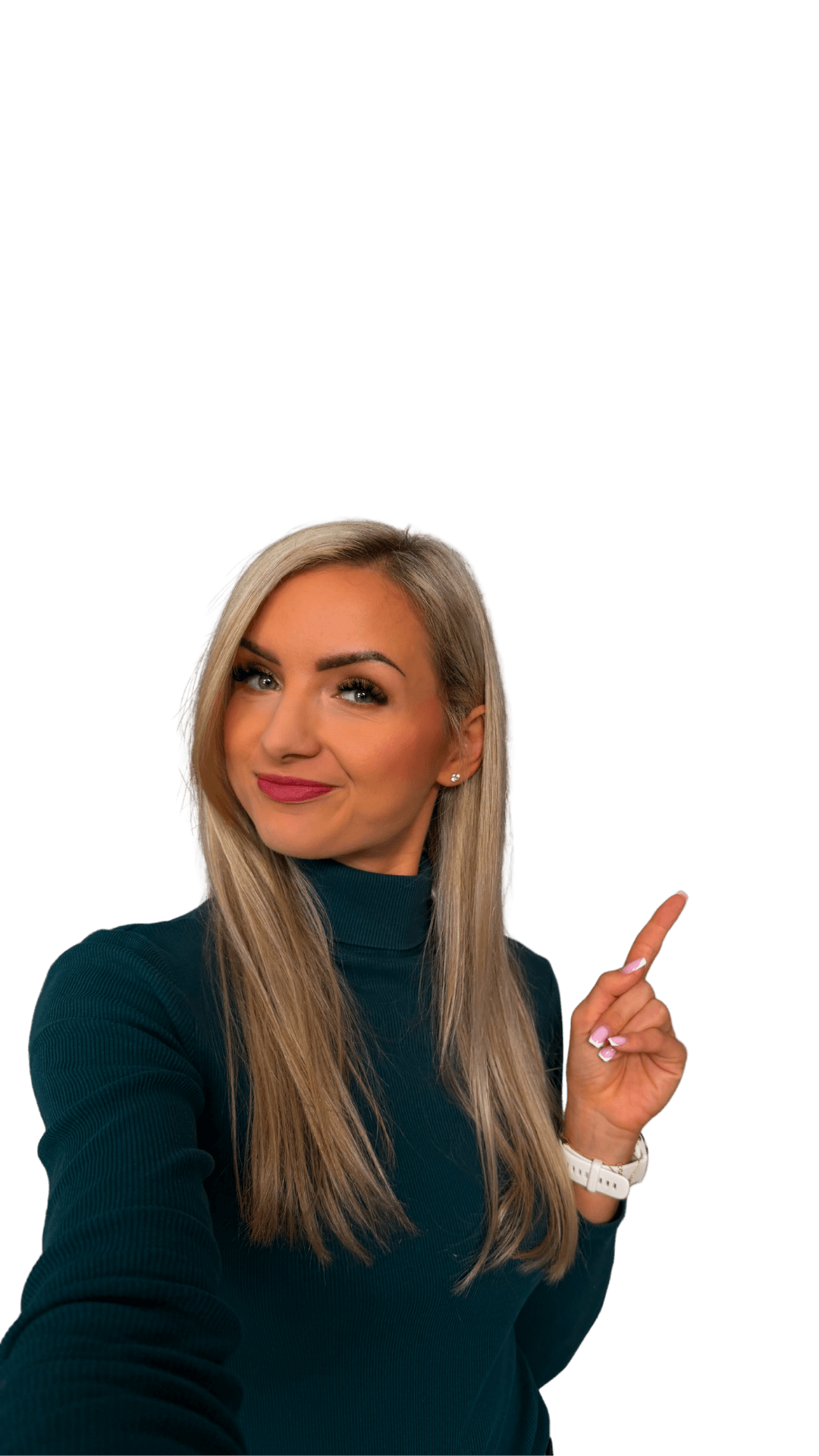 Marta prezentująca aplikację JemFit